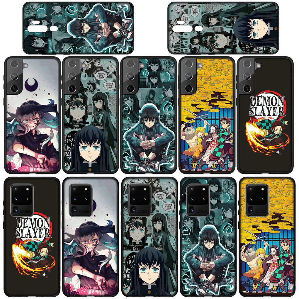 For Samsung Galaxy S25 S24 S23 S22 Ultra FE Plus A17 A37 A57 A56 A55 A06 A16 A15 A36 A26 A35 A05 A54 Case Muichiro Tokito Demon Slayer Kamado Tanjiro