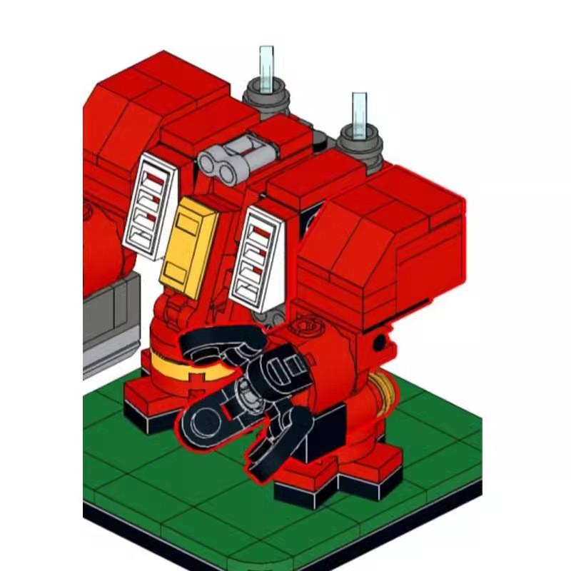 M-114546 Mini Warhammer Mech Compatible Lego Kids Puzzle Assembly Small Mech Building Block Gift