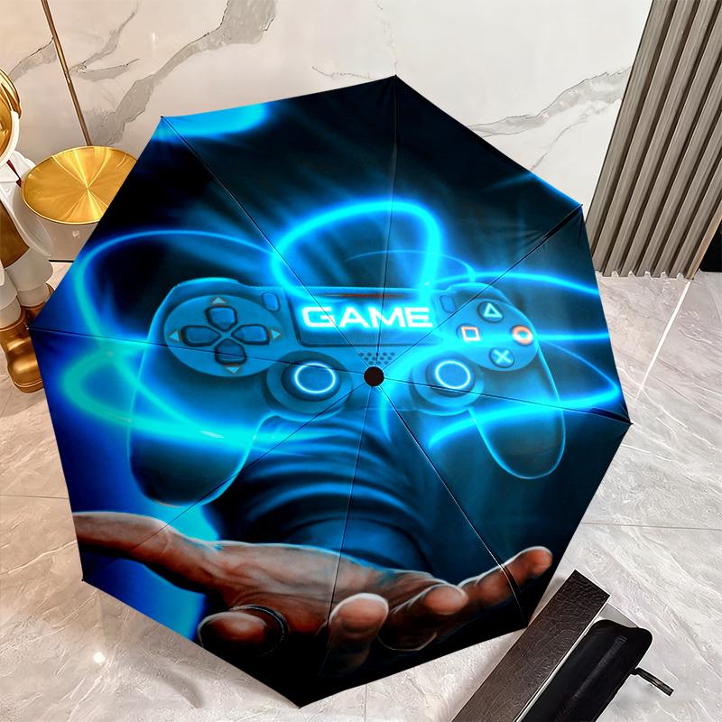 1PC Game Controller Automatic Umbrella - Suitable Travel Outdoor Portable Umbrella Birthday Gift Daily Essentials