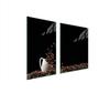 GLASPLATTE und SCHNEIDEBRETT 100x52 KAFFEE