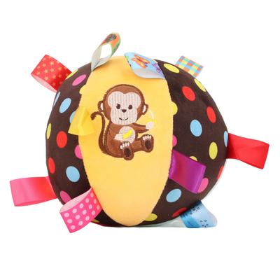 Glocke Haustier Plüsch Fußball Interaktiv Langeweile lindern Hunde Plüsch Fußball mit Riemen für Welpen Typ