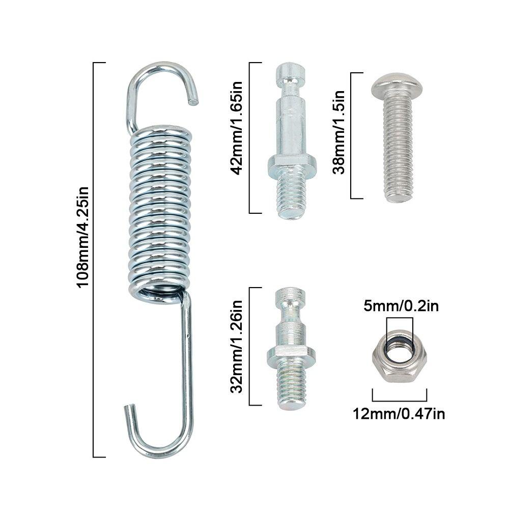 Small Foot Sidestand Springs Set Foot Support Spring Screw Accessories For Electric Dirt Bike