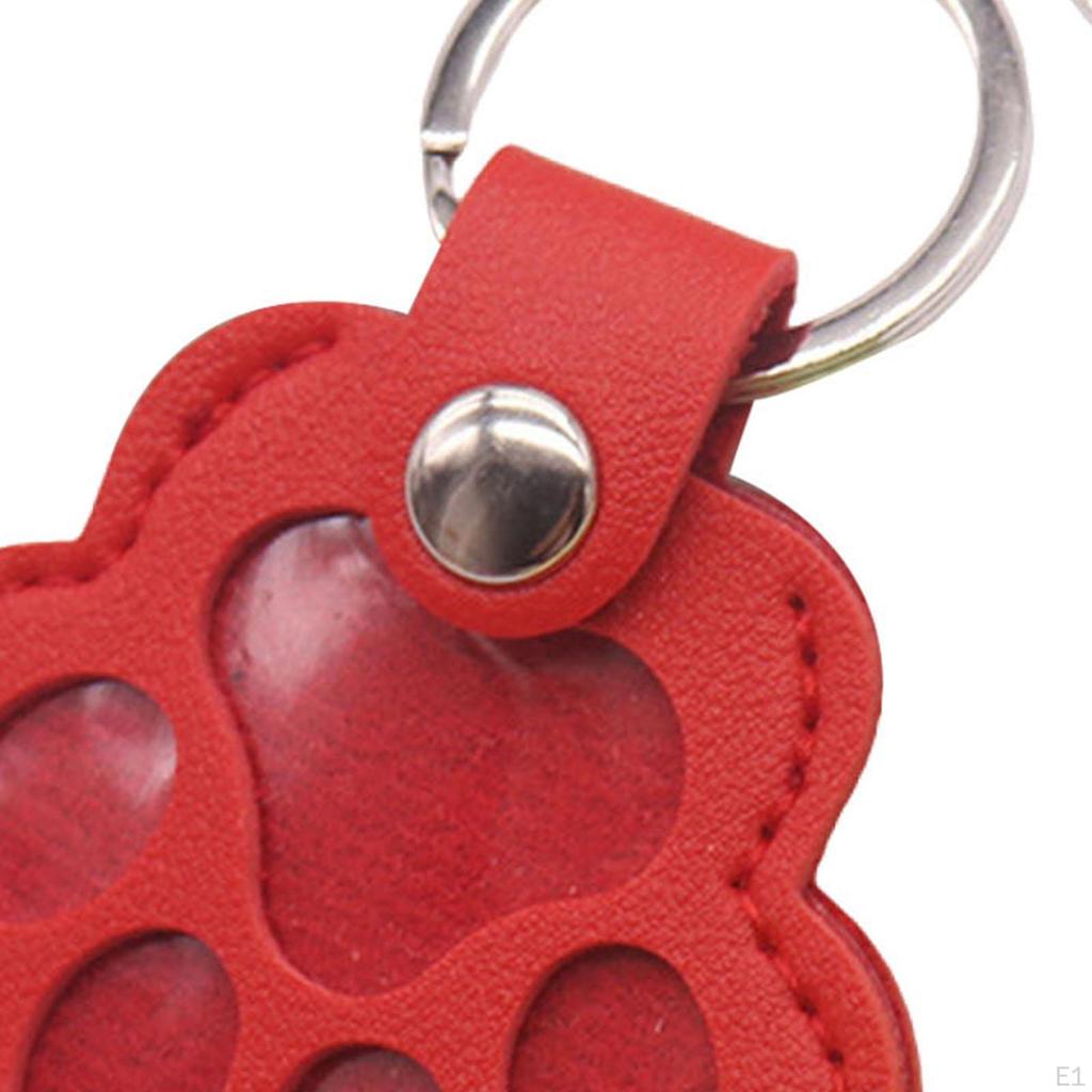 Cat Paw Keychain As Pet Hair Storage, Leather Bag Charm for Purse Accessories