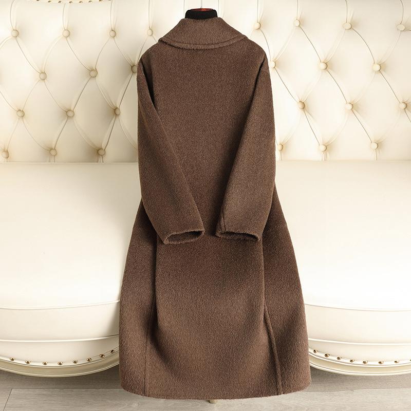 Double-sided cashmere coat autumn and winter new high-end fashion high-end woolen coat
