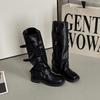 Autumn Winter Street Style Women Knee-High Boots Casual Low Heel Party Shoes Ladies Modern Long Botas Mujer