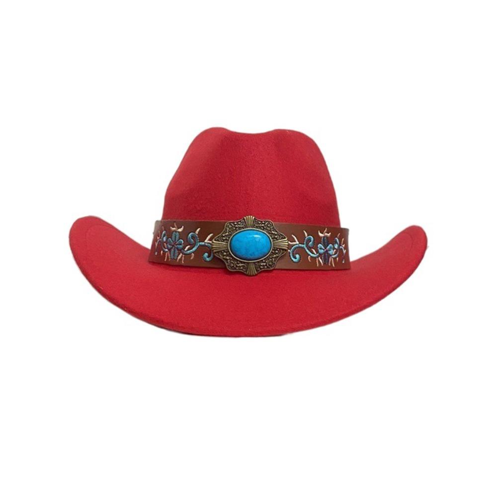 Adjustable Cowgirl Hat Shapeable Wide Brim Western Hat Trendy Cowboy Hat  for Men and Women