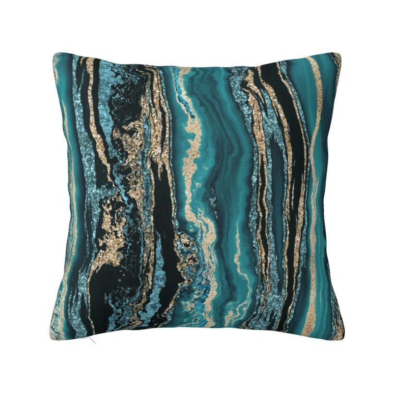 Custom Abstract Beauty Cushion Cover Xcm Marble Geometric Texture Velvet Nordic Pillow Decoration Salon