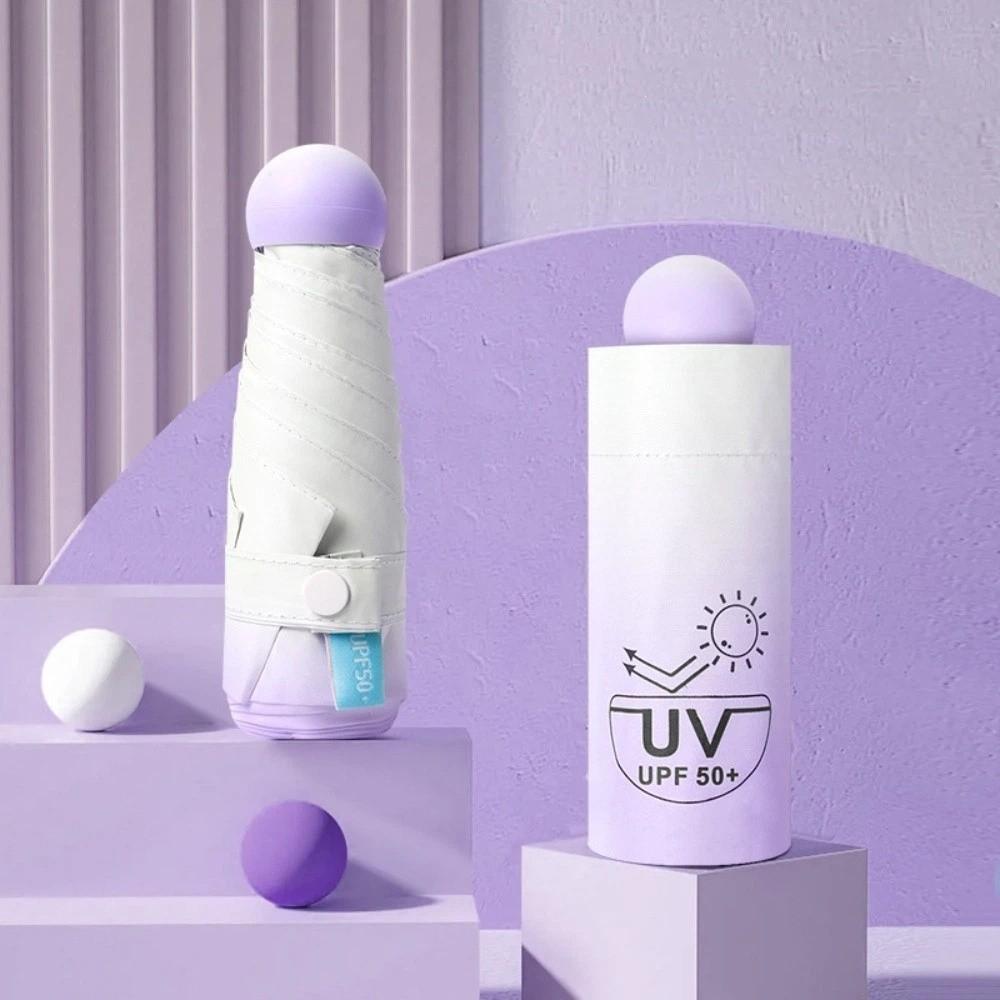 Gradient Color Pocket Parasol Ultralight Sun Umbrella Portable Pocket Rain Umbrella  Summer