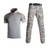 Hanye Men's Summer Camouflage Short Sleeve Frog Suit Training Set - Breathable T-shirt & Short Top
