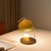 Wooden Base Electric Candle Lamp with Timer Modern Wax Melting Light Dimmable Aromatherapy Candle Light for Home Bedroom Decor