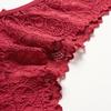 European and American sexy underwear women's black lace seamless low-rise thong pure cotton crotch comfortable and breathable T-pants