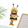 Embellishment Plush Bee Girl Doll Cartoon Drop Ornaments  Festival Favors