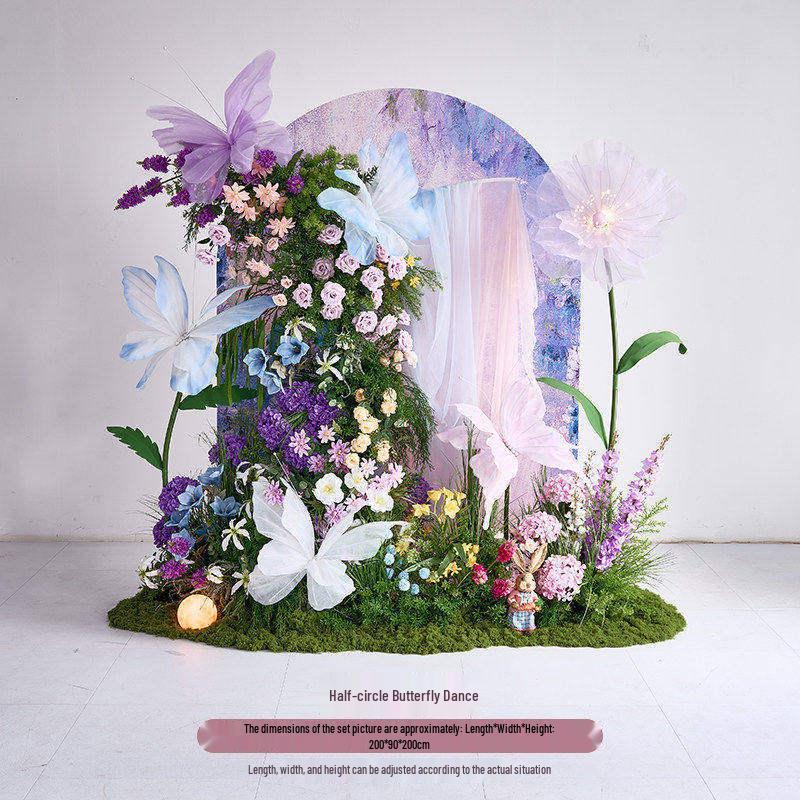 Monet Garden Purple Artificial Floral Decorations for Spring Landscaping Ornaments