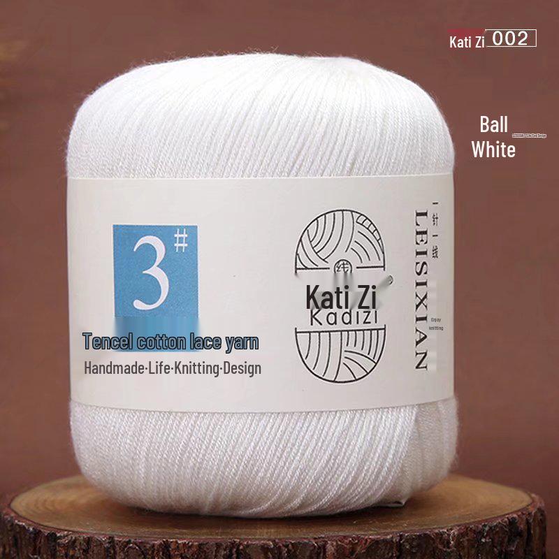 Mercerized Cotton Lace Yarn No. 3: DIY Hand-Knitted Crochet for Children - Spring/Summer Sweater & Coat - Free Shipping