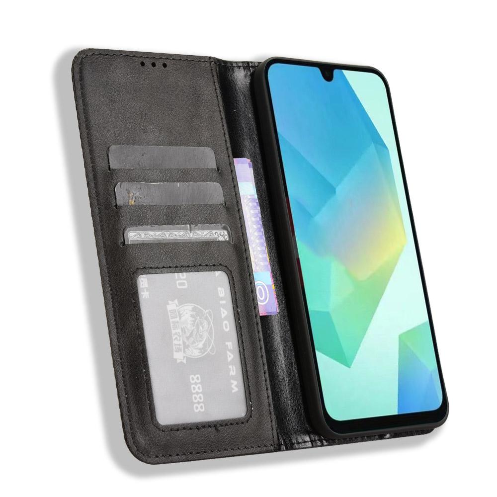 For Samsung Galaxy A17 4G/Galaxy A16 5G/Galaxy A16 4G/Galaxy A26 5G/Galaxy A17 5G Leather Case Wallet Stand Retro Texture Phone Cover