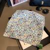 Outer square scarf, solid color unilateral small silk scarf, neck protection, sunshade scarf, trendy versatile niche stacking and matching silk scarf