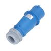 Industriell stikkontakt IP44 Vanntett Messing Kontakt Luftfartskontakt 2P+E 32A AC 220240V