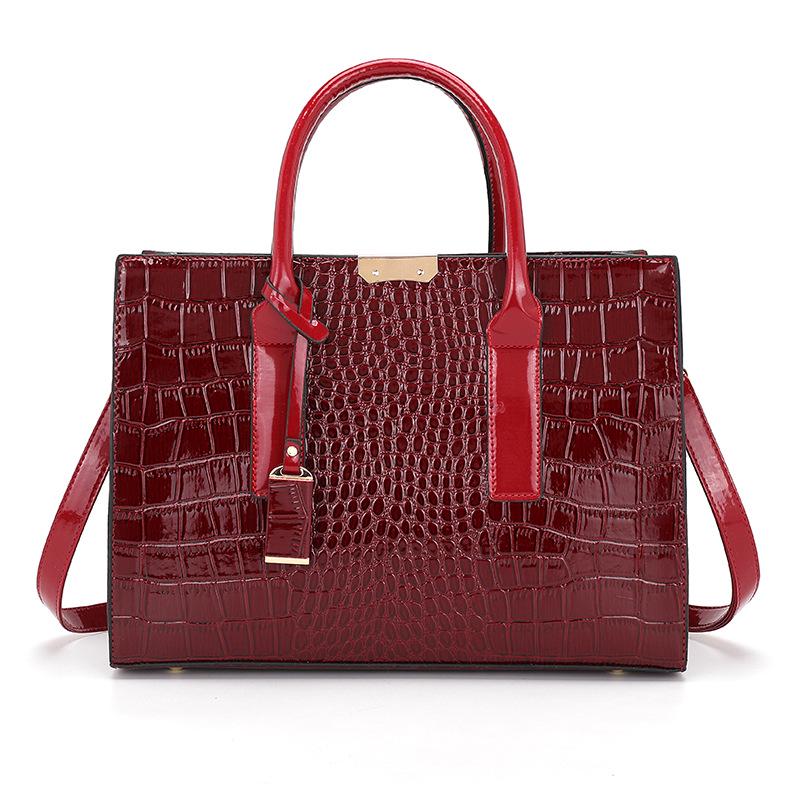 Retro Damenhandtasche mit Krokodilmuster - Europäischer & Amerikanischer Stil, Trendige Einzel-Schulter-Reisetasche.