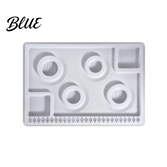Schmuck-Planungsbrett Perlen-Design DIY-Herstellungsschale Beflockter Organizer