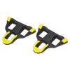 TB-011 Uniwersalne bloki do roweru szosowego 6 stopni luzu samozamykające pedały rowerowe zestaw bloków czarno-żółty