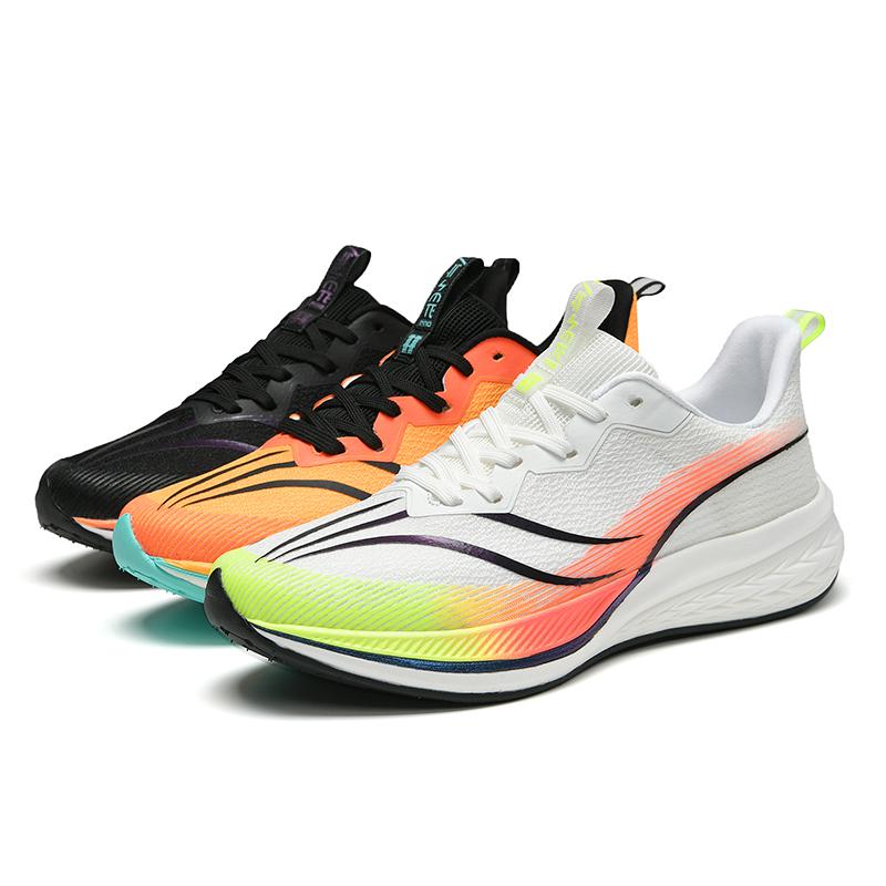 Fashion Orange Breathable Sneakers Outdoor Men's Women's Casual Shoes Running Basic Training Cushioning Summer 2025 New White 45