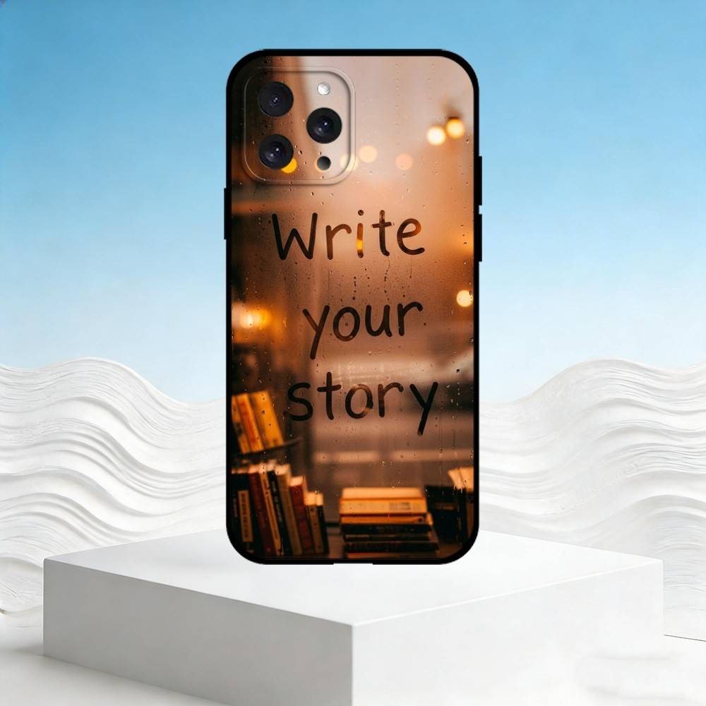 

T-The words on the window Phone Case For iPhone 17,16,15,14,13,12,11 Plus,Pro Max,SE4Soft Silicone Black Cover iPhone16promax
