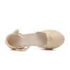 Women's 2025 Summer Slope Heel Roman Sandals - Casual High Heels, European & American Style, Fashionable Korean Design.