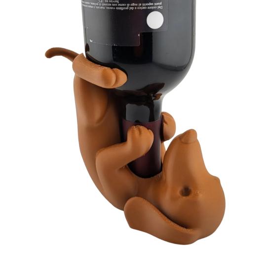 Dachshund Wine Bottle Holder PLA Dog Figurine Beer Bottle Display Stand Organizer
