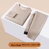 Women's Winter Fleece-Lined Silk Wool Underwear Set - Extra Thick Heat-Generating Base Layer for Autumn.