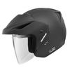 Komine Motorcycle Matte Black L Jet Helmet with Shield and ABS Shell (KOMINE) Aera-II HK-1651 UV-cut High-Strength