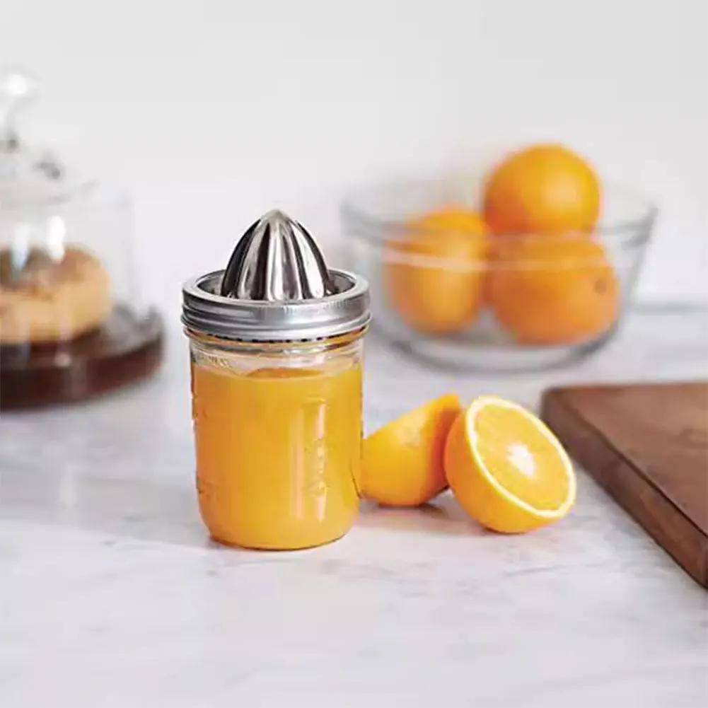 Stainless Steel Citrus Reamer Manual Juicer Citrus Juicer Citrus Lemon Juice Squeezer for Mason Jars