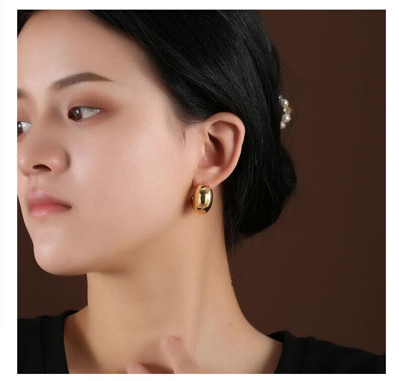Gold Hoop Earrings for Women Earring for Teen Girls Big Lightweight Teardrop Earrings