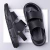 Fashion Men's Sandals 2025 New Italian Men's Two Wear Indoor and Outdoor Comfy Non Slip Sandals Fashion Genuine Leather Cool Slippe
