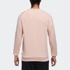Adidas Neo Logo Print Crew Neck Pullover Sweatshirt Men Tops Pink DT8306
