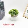 Gypsophila Plastic Paniculata L Potted Plant Bonsai With Roped Bow Wedding Decor