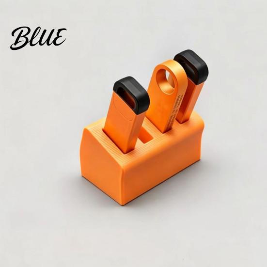 Desktop Storage Case U Disk Box with 4 Divided Compartments Space Saving