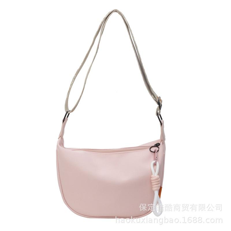Crossbody bag women 2025 new summer shoulder canvas bag mobile phone bag niche sports versatile ins nylon dumpling bag