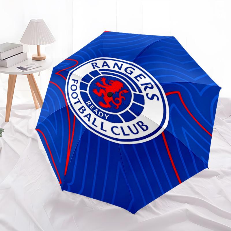 1pc Glasgow Rangers Umbrella, Sun Protection, And UV Shielding. It Has Eight Sturdy Ribs for Outdoor Use And Perfect As a Holiday Gift
