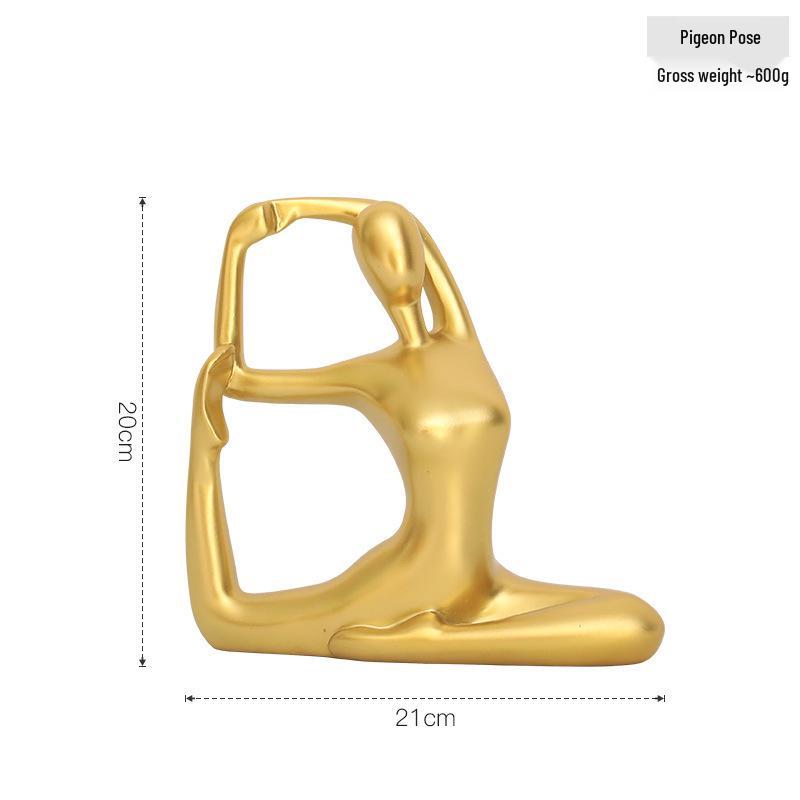 Nordic Lux Yoga Dance Figurines for Home Decor