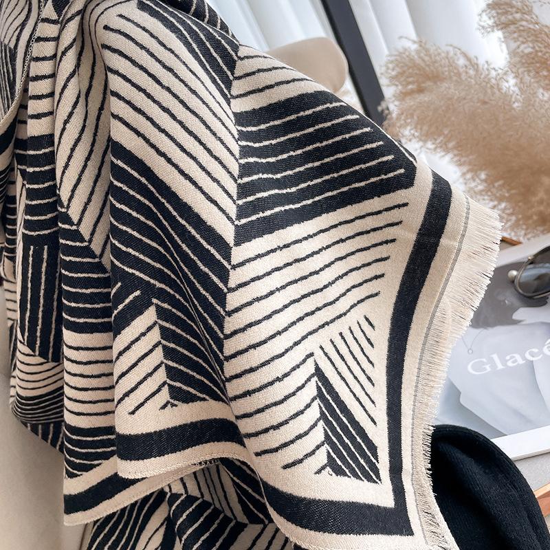 Simple Scarf To Keep Warm In Autumn And Winter, Coat Shawl To Keep Warm And Neck Protection, Female Student Scarf