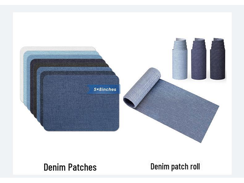 Spot Jacquard Non-Elastic Denim Jacket and Pants with Irregular Texture