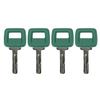 4PCS 11039228 Ignition Keys Compatible With Vol-Vo Loaders And Articulating Haul Trucks A20C A25C A30C A35C A40 DA25D DA30D A35D A40D Green