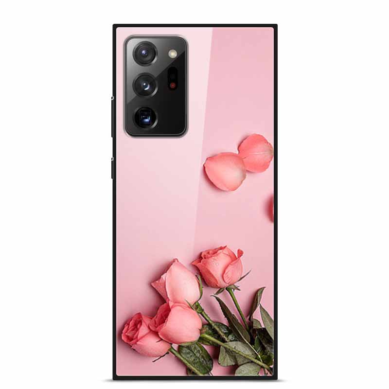 Glass Back Cover For Samsung Note 20 Ultra Case Tempered Glass Case For Samsung Galaxy S21 Ultra Case S 21 Note20 Ultra Funda