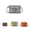 Elegant Vintage Style Pu Leather Crossbody Bag For Women In Brown Chic Small Square Design