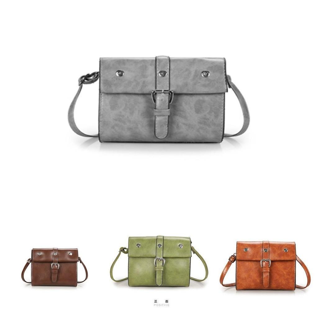 Elegant Vintage Style Pu Leather Crossbody Bag For Women In Brown Chic Small Square Design