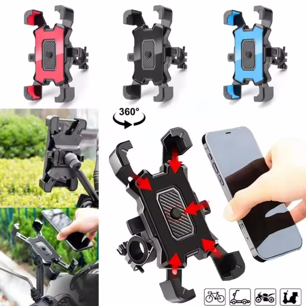 Bicycle Phone Holder Bike Accessories Motorcycle Adjustable Stand 360° Rotatable GPS Clip Cycling Mtb Accesories Bikes Sports