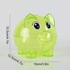1PC Collectible Saving Box Reusable Coin Money Cash Transparent Money Box For Gift Kids Pig Figure Ornament Storage Bank