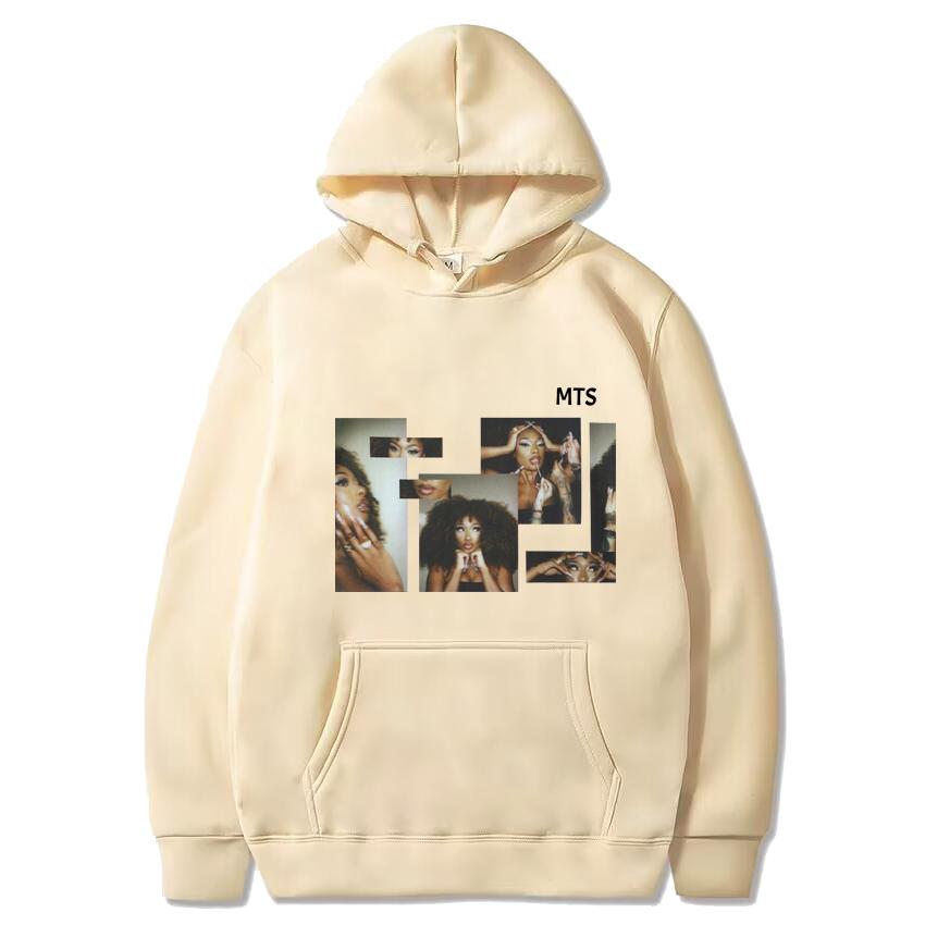 Vintage Megan Thee Stallion Selfie Graphic black Hoodie Men Women hip hop Casual streetwear Unisex Fleece Long sleeve Sweatshirt