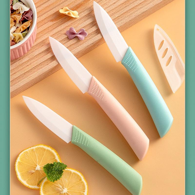Ceramic Knife Household Fruit Knife Sharp Kitchen Cutting Knife Anti Slip Knife Set Baby Food Peeler Tool