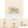 Adorable Ice Cream Plush Keychain With Short Plush And Pp Cotton Filling For Kids